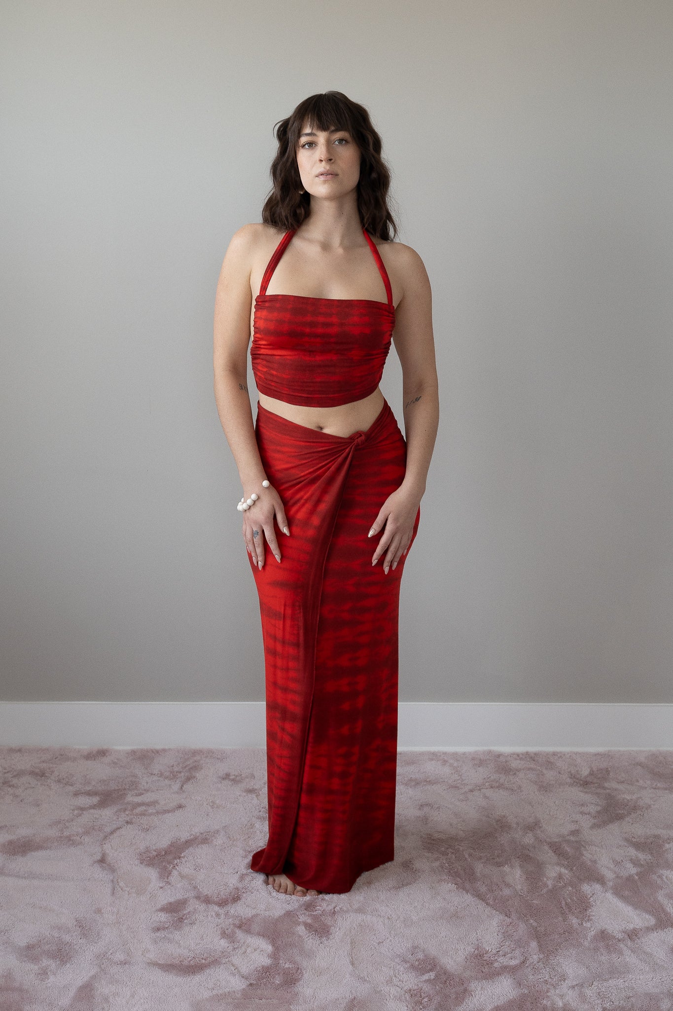 The Maxi - Shibori Red