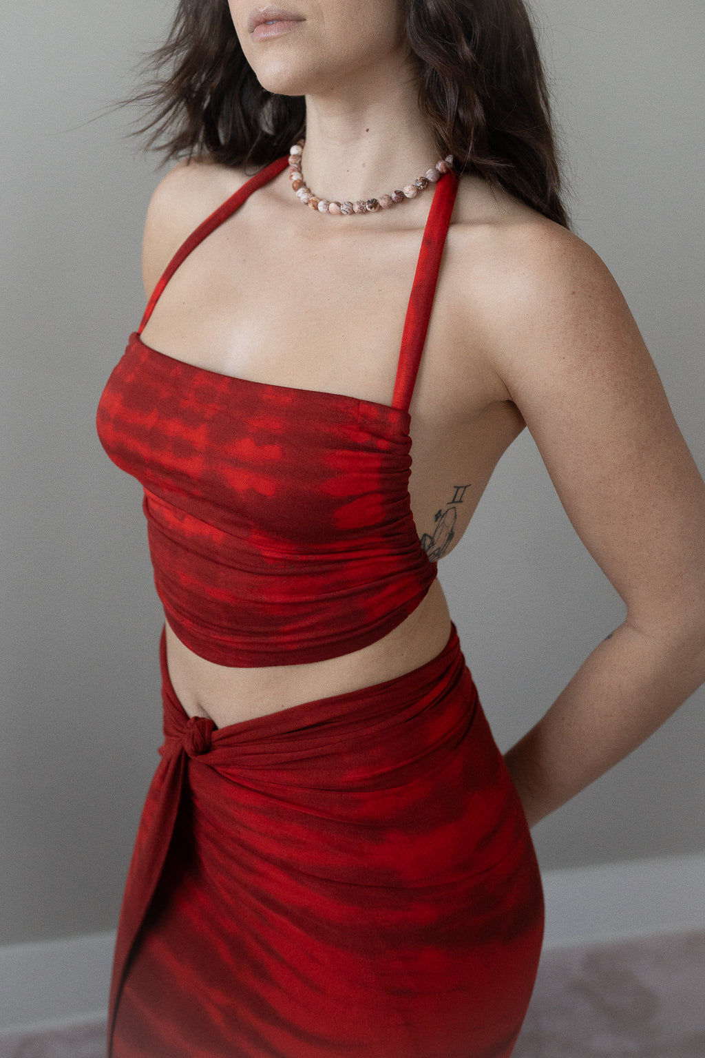The Top - Shibori Red