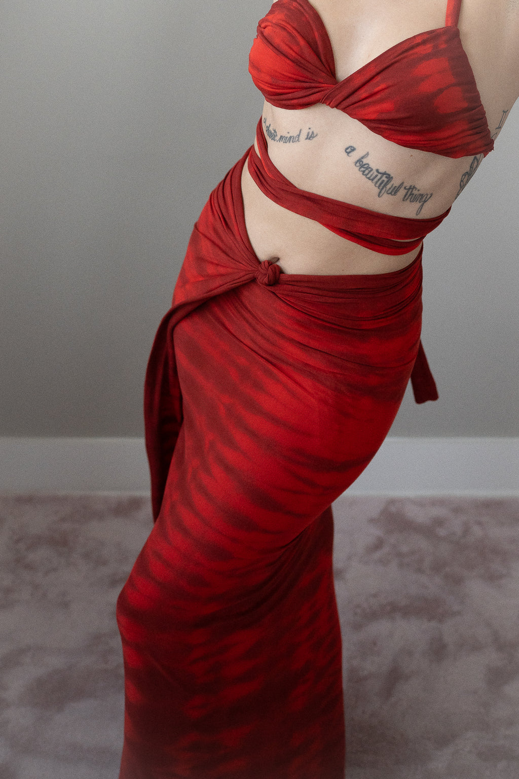 The Maxi - Shibori Red