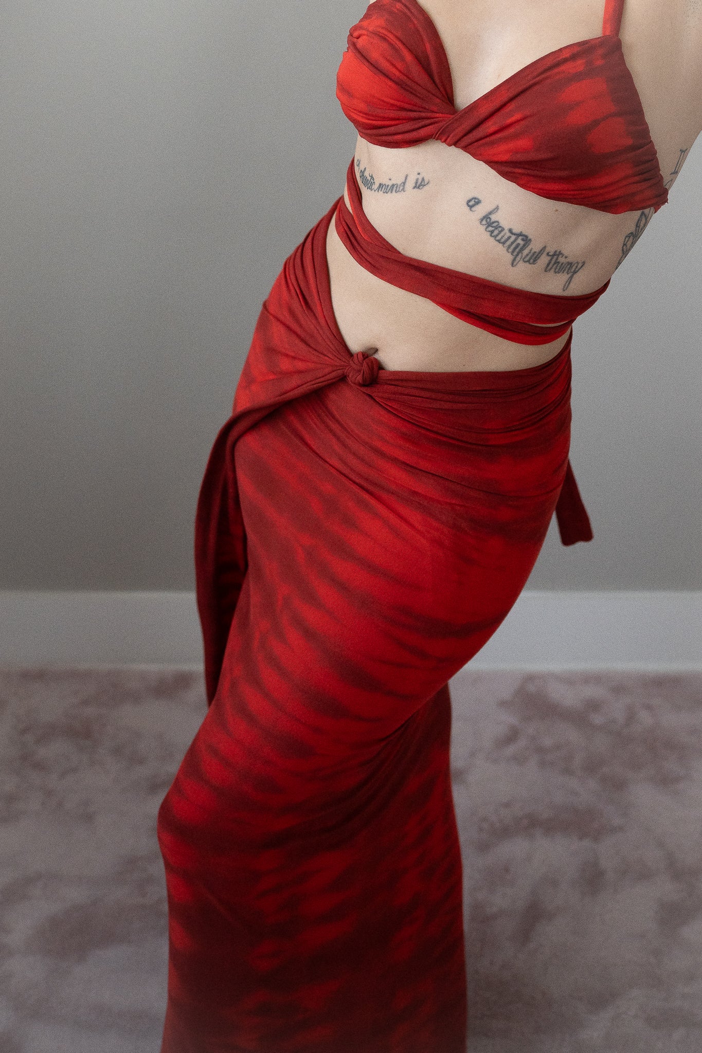 The Maxi - Shibori Red