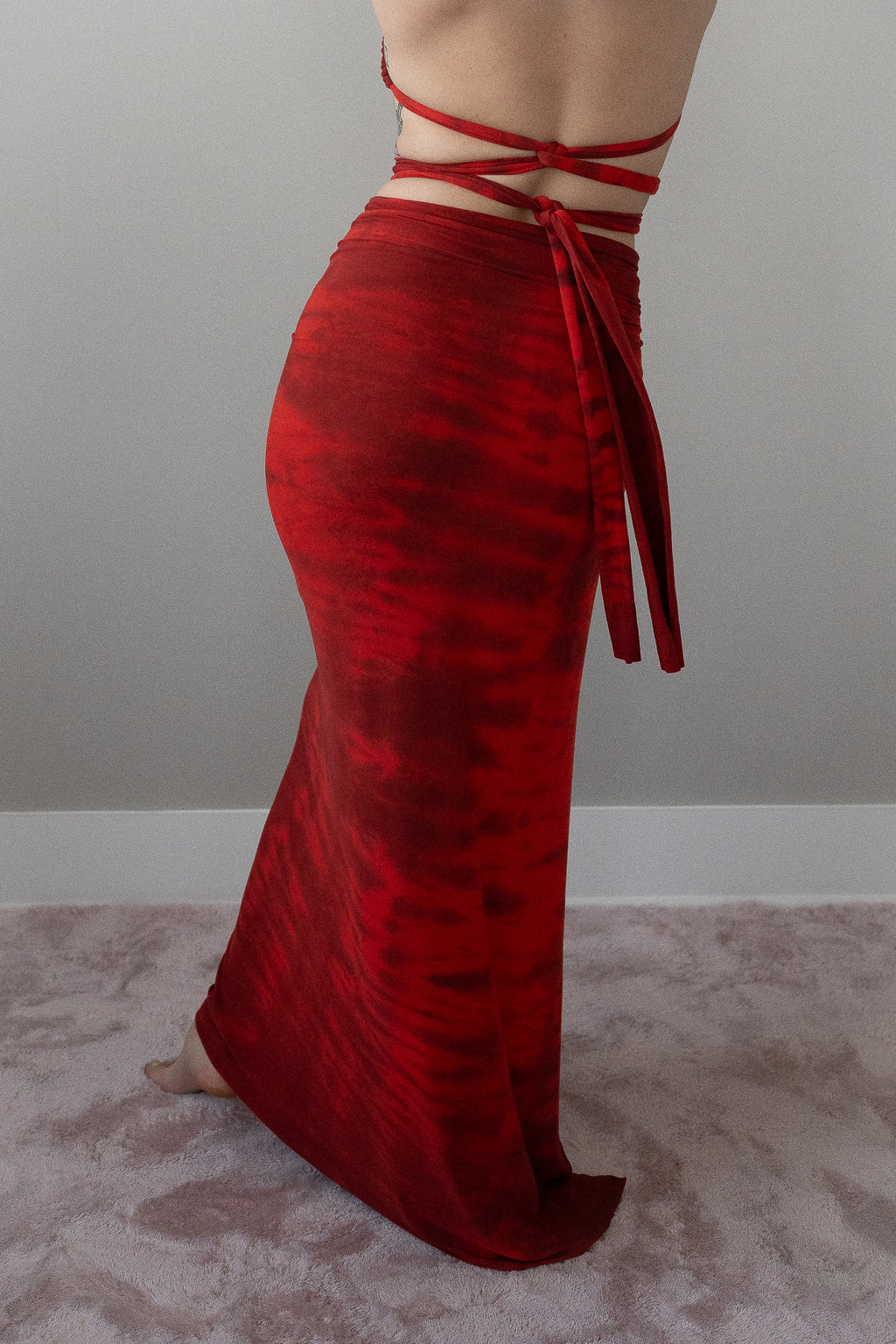 The Maxi - Shibori Red