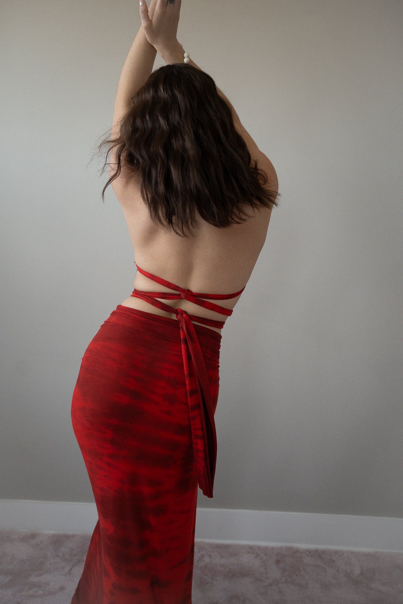 The Top - Shibori Red